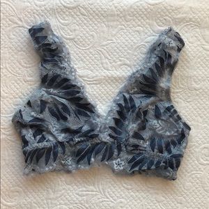 Aerie Palm Leaf Lace Bralette